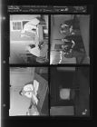 Men working for the March of Dimes; Television set ad (4 Negatives), February 27-28, 1958 [Sleeve 43, Folder b, Box 14]